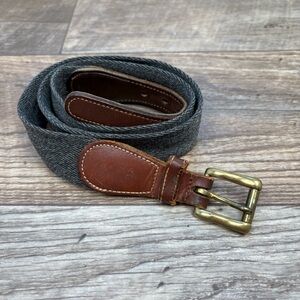 VTG Dooney & Bourke Wool Leather Belt Size 32